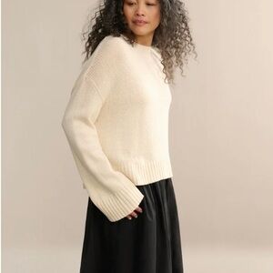 NWT Jenni Kayne Cameron Crewneck Cream S